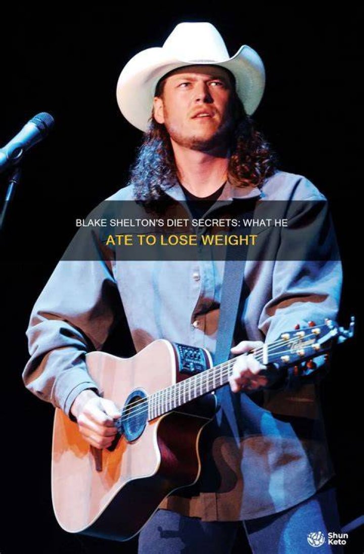 Blake Shelton&rsquo;s diet